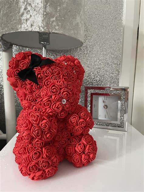 Mini Foam Rose Teddy Bears Etsy