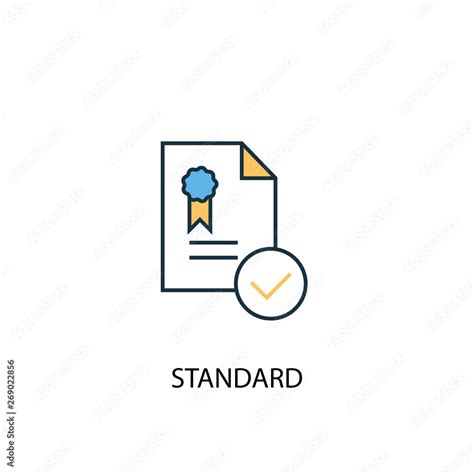 standard concept  colored  icon simple yellow  blue element