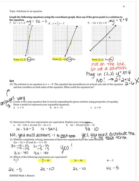 Integrated Math 2 Skills Review Worksheet - SkillsWorksheets.com