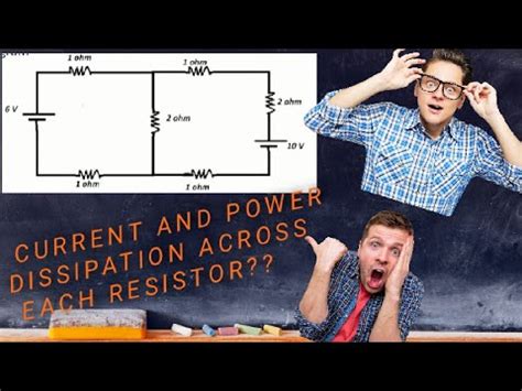 Combination Of Resistors To Find Current And Power Dissipation Through