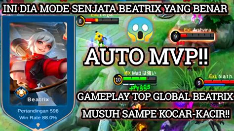 Item Build Tersakit Beatrix Auto Mvp Gameplay Top Global Beatrix