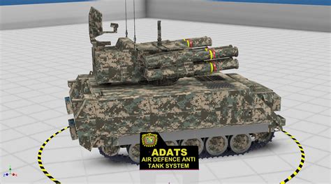 Air Defense Anti Tank System Adats D Model Iam Free D