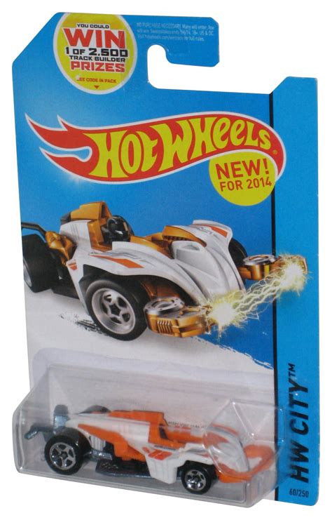Hot Wheels Hw City Orange White Wattzup Toy Car Walmart