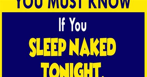 If You Sleep Naked Tonight Here’s The Surprising Effect It’ll Have On Your Body