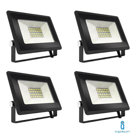 FARO FARETTO LED SMD 20W SLIM DA ESTERNO IP65 LUCE FREDDA 4 PEZZI