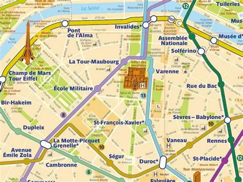 Paris Metro Map With Tourist Attractions - Floris Anestassia