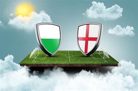 Premium Photo | Wales vs england versus screen banner soccer concept ...