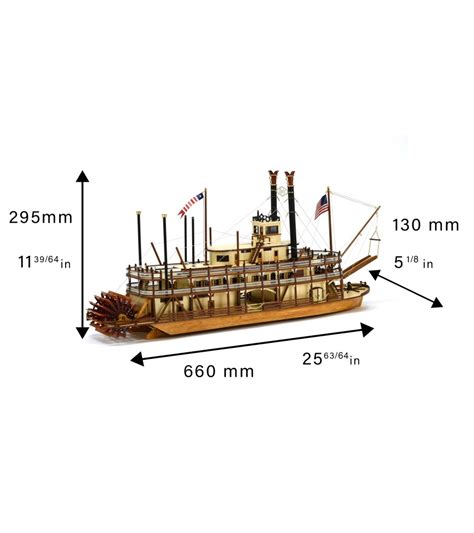 King Of Mississippi Maqueta De Barco De Vapor En Madera