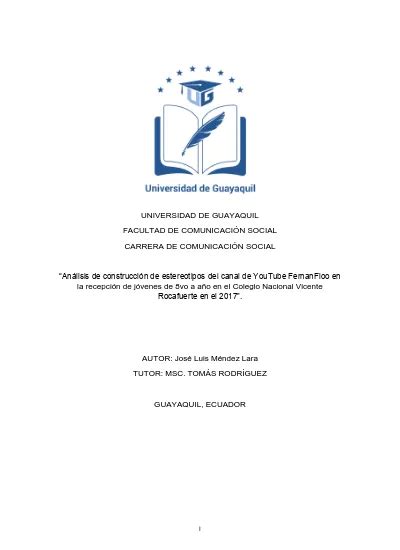 Análisis de construcción de estereotipos del canal de YouTube