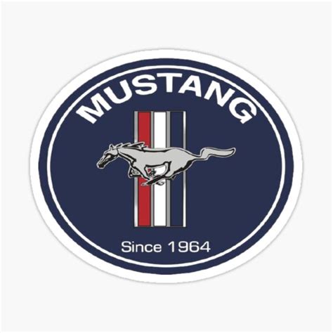 "Classic mustang logo" Sticker by mustangdomein | Redbubble