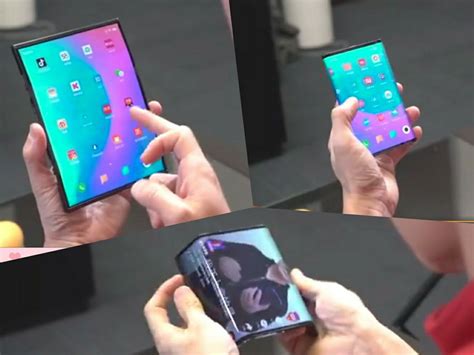 Multiple Shots Of A Person Holding An Electronic Device In Their Hands