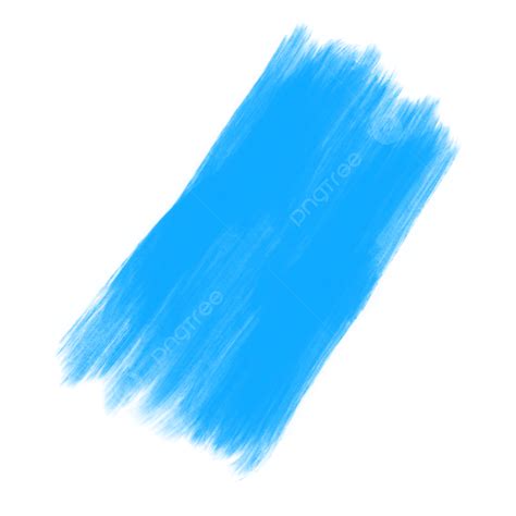 Pintura De Pincel Aquarela Azul Claro PNG Pincelada Derrame