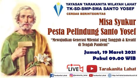 MISA PESTA PELINDUNG SEKOLAH SANTO YOSEF LAHAT YouTube