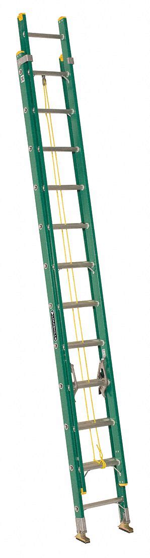 Louisville Ft Overall Ht Fiberglass Extension Ladder Y