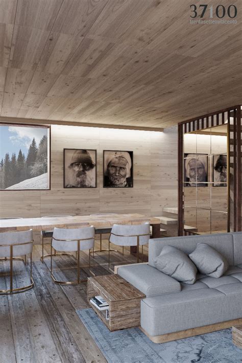 Chalet Di Montagna Design Minimal Idee Per Interni Arredamento