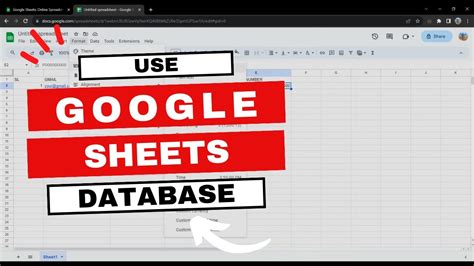 How To Use Google Sheets As A Database Personal Or Customer Database