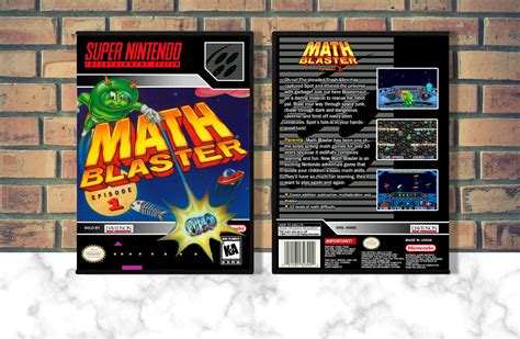 Math Blaster Episode 1 Snes Video Game Case