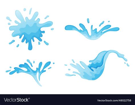 Water And Juice Splash Liquide Fresh Juice Vector Image