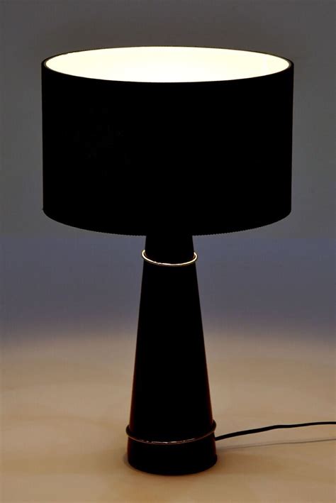 Lampa stołowa Tower Black Marle 34x60cm Oświetlenie biurowe Biuro