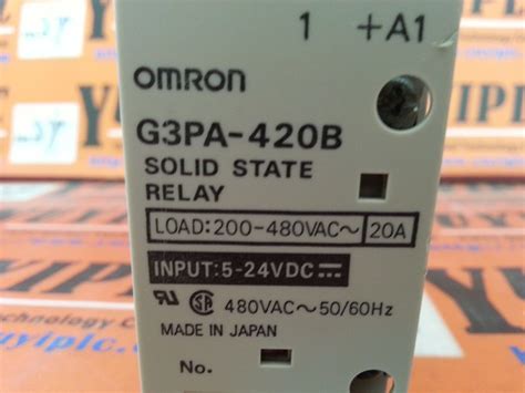 OMRON G3PA 420B SOLID STATE RELAY 裕益科技自動化設備可程式編碼器PLC分散式控制系統DCS