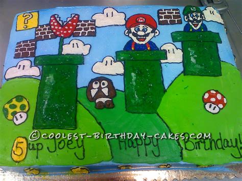 Coolest Super Mario Brothers Birthday Cake