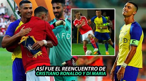 Así FUE el REENCUENTRO de CRISTIANO RONALDO con ANGEL DI MARIA el