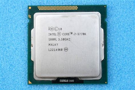 Yahooオークション 動作確認済 Intel Core I7 3770k Sr0pl Lga1155