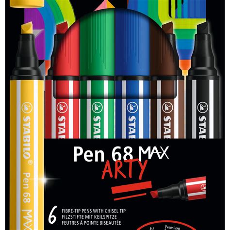 Stabilo Pen Max Fibre Tip Pen Arty Pack Of Assorted Colours