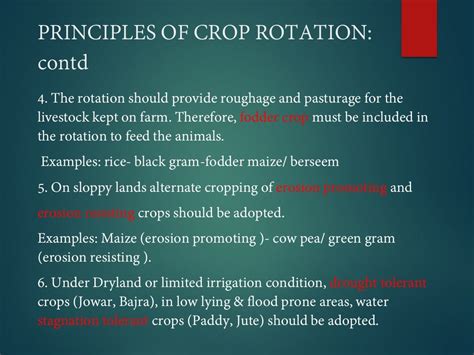 Crop Rotation And Its Principle