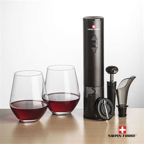 Swiss Force Opener Set Reina Stemless Wine Inkmule