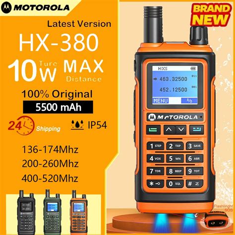 Jual K Headset Motorola HX 380 Walkie Talkie High Power 10W UHF VHF