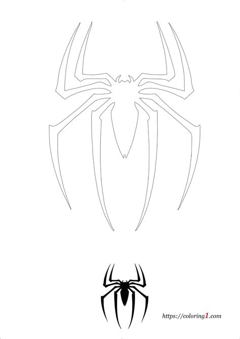 Spiderman Logo Coloring Pages - Free Printable Sheets