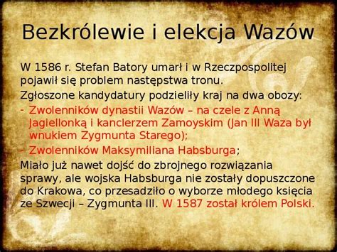 Prezentacja Wojny Rzeczpospolitej W Xvii Wieku Wiat Prezentacji