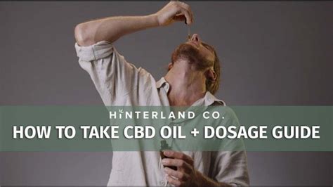 How To Take Cbd Oil And Dosage Guide Sustainable Cbd Wellness News