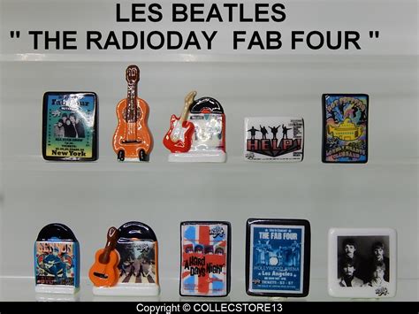 SERIE COMPLETE DE FEVES THE BEATLES RADIO DAY FAB FOUR 2024 Fèves de