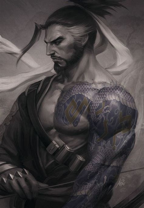 Hanzo By Artgerm On Deviantart Overwatch Fan Art Overwatch