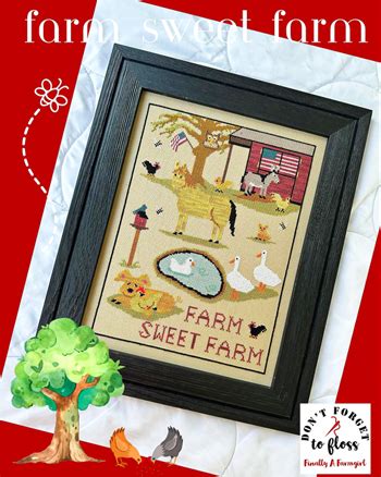 Finally A Farmgirl Cross Stitch Farm Sweet Farm Needlework