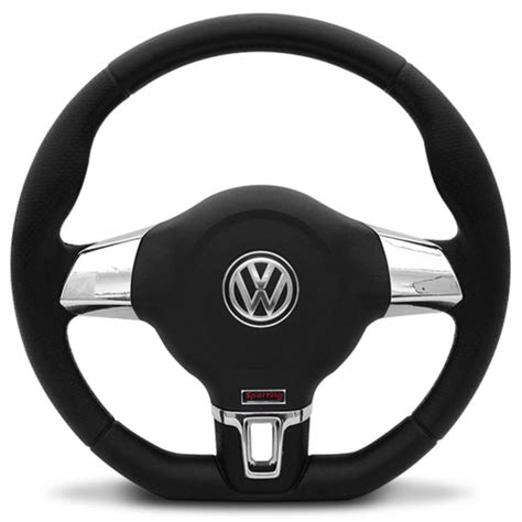 Volante Jetta Base Reta Sporting Cromado Gol Saveiro Fox Voyage Golf