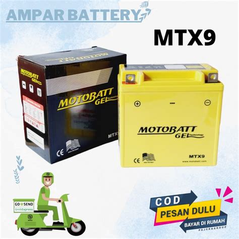 Motobatt Mtx Gel Aki Motor Bajaj Pulsar Lazada Indonesia