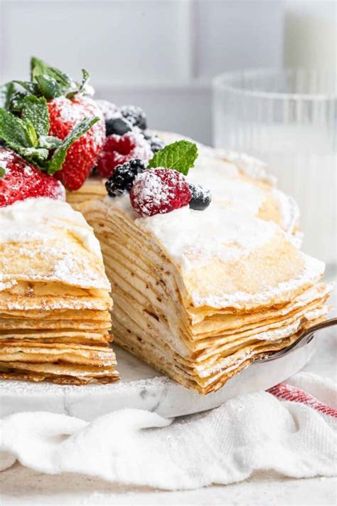 Crepe Layer Cake Dessert For Two