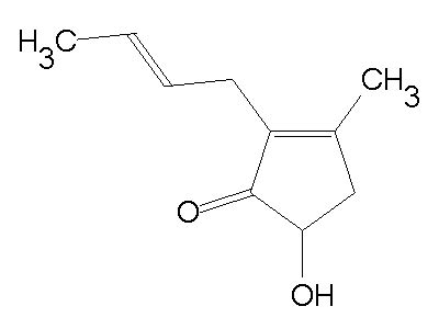 2 2E 2 Butenyl 5 Hydroxy 3 Methyl 2 Cyclopenten 1 One C10H14O2