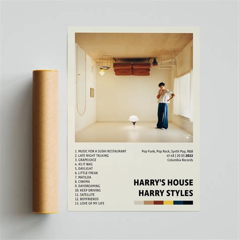 Harry Styles Poster Harrys House Poster Album Cover Poster Etsy Schweiz