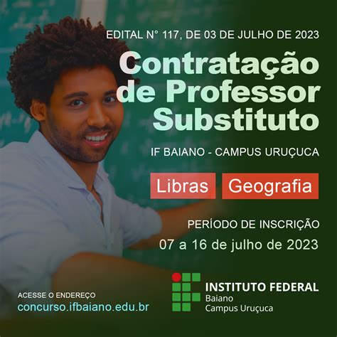 Processo Seletivo Simplificado para Contratação de Professor Substituto