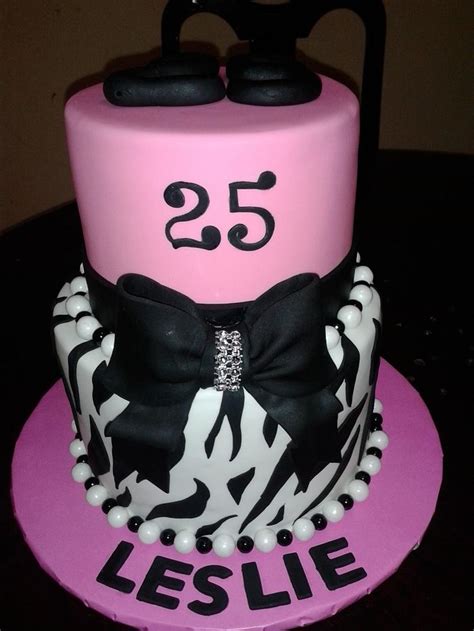 Zebra Print Birthday Cake Decorated Cake By Rosa Cakesdecor