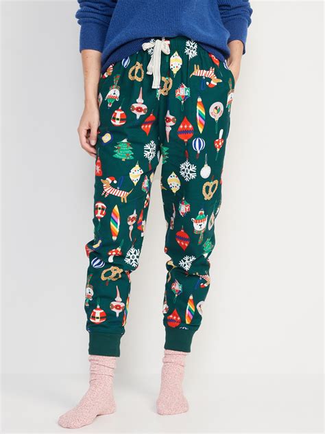 Printed Flannel Jogger Pajama Pants Old Navy