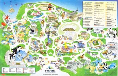 SeaWorld of San Diego - 2009 Park Map