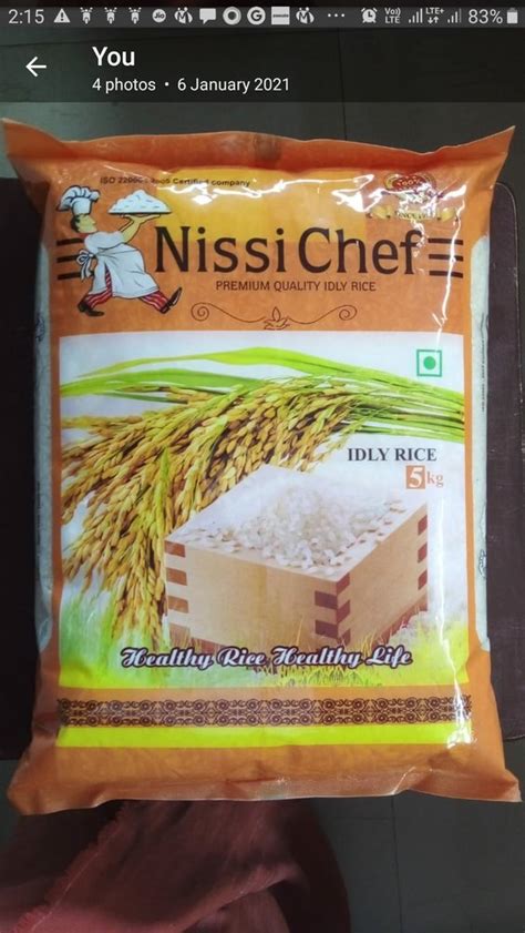 Idli Rice Packaging Type Plastic Bag Packaging Size 25 Kg At Rs 850