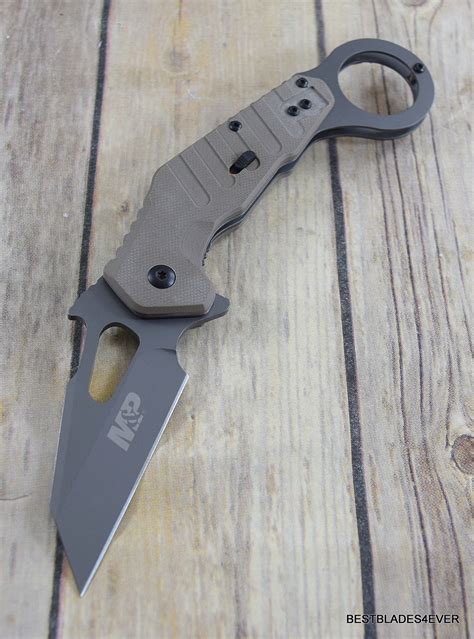 Smith And Wesson Mandp Extreme Ops Karambit Assisted Open Folding Knife Bestblades4ever