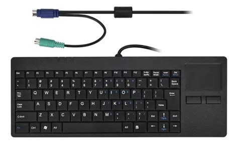 Mcsaite Teclado Con Cable Ps2 Silm Con Panel Táctil Estru Meses