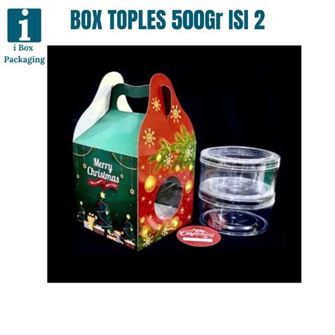 Jual Pcs Box Kardus Jinjing Toples Gr Isi Natal Dus Tenteng